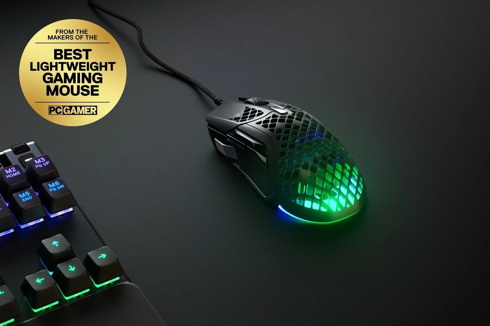 Žaidimų pelė SteelSeries Aerox 5 Onyx, Juodos spalvos