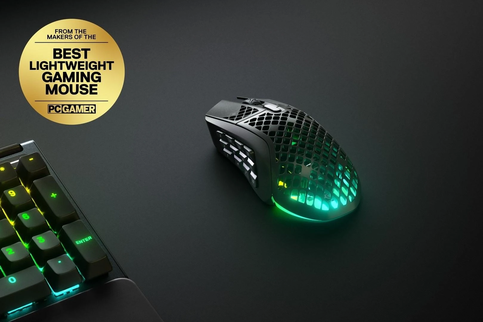 Belaidė žaidimų pelė SteelSeries Aerox 9 Onyx, Juodos spalvos