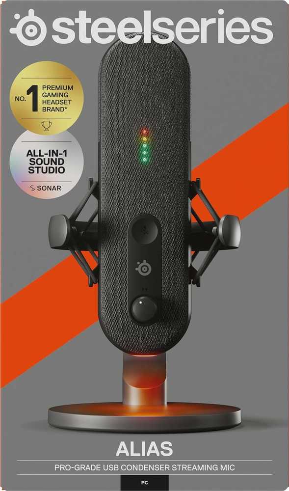 SteelSeries | Alias | Gaming Mikrofonas | Juodas
