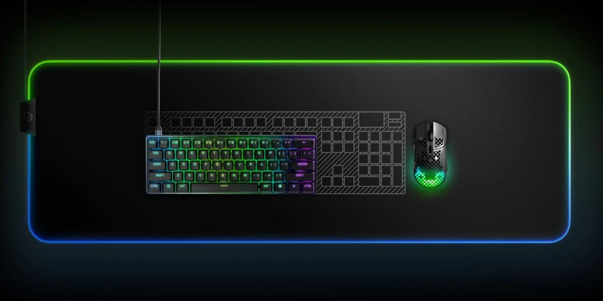 Klaviatūra žaidimams SteelSeries Apex 9 Mini, US kalba, Juodos spalvos