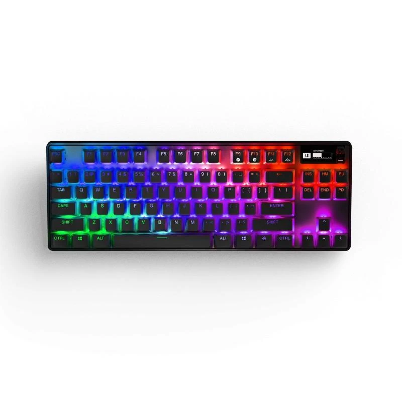 Belaidė žaidimų klaviatūra SteelSeries Apex Pro TKL 2023, su RGB LED pašvietimu, US išdėstymas (64865)