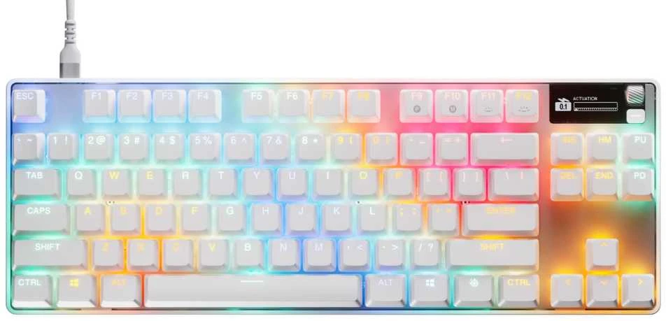 STEELSERIES Apex Pro TKL Gen 3 klaviatūra, Balta, JAV