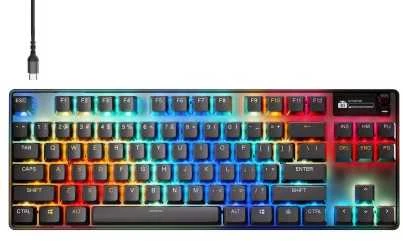 SteelSeries Apex Pro TKL Gen 3 | Klaviatūra žaidimams | su laidu | US | Juodas | USB-C | OmniPoint 3.0 Adjustable HyperMagnetic Switches