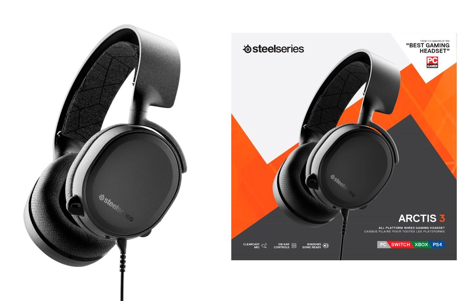 Žaidimų ausinės SteelSeries Arctis 3 