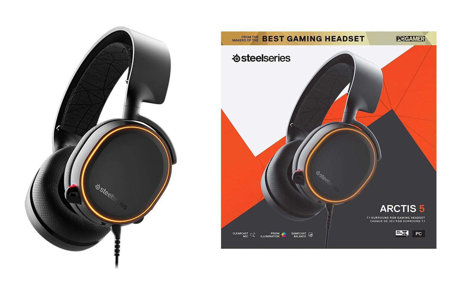 Ausinės SteelSeries Arctis 5 2019 Edition, Baltos | Novastar