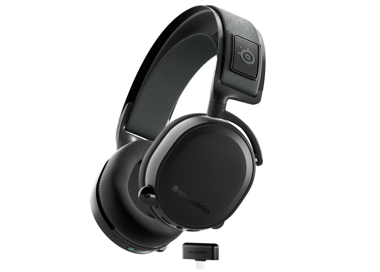 Belaidės Žaidimų ausinės SteelSeries Arctis 7+, Juodos | Varle.lt
