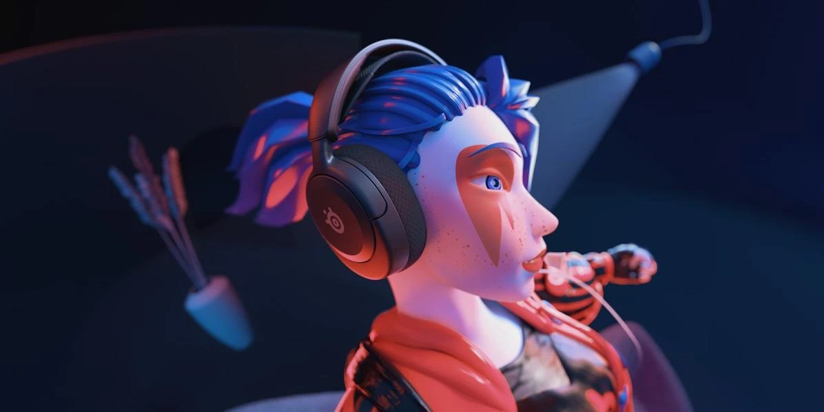 Ausinės žaidimams Arctis Nova 1 Over-Ear, Su mikrofonu, Juodos spalvos