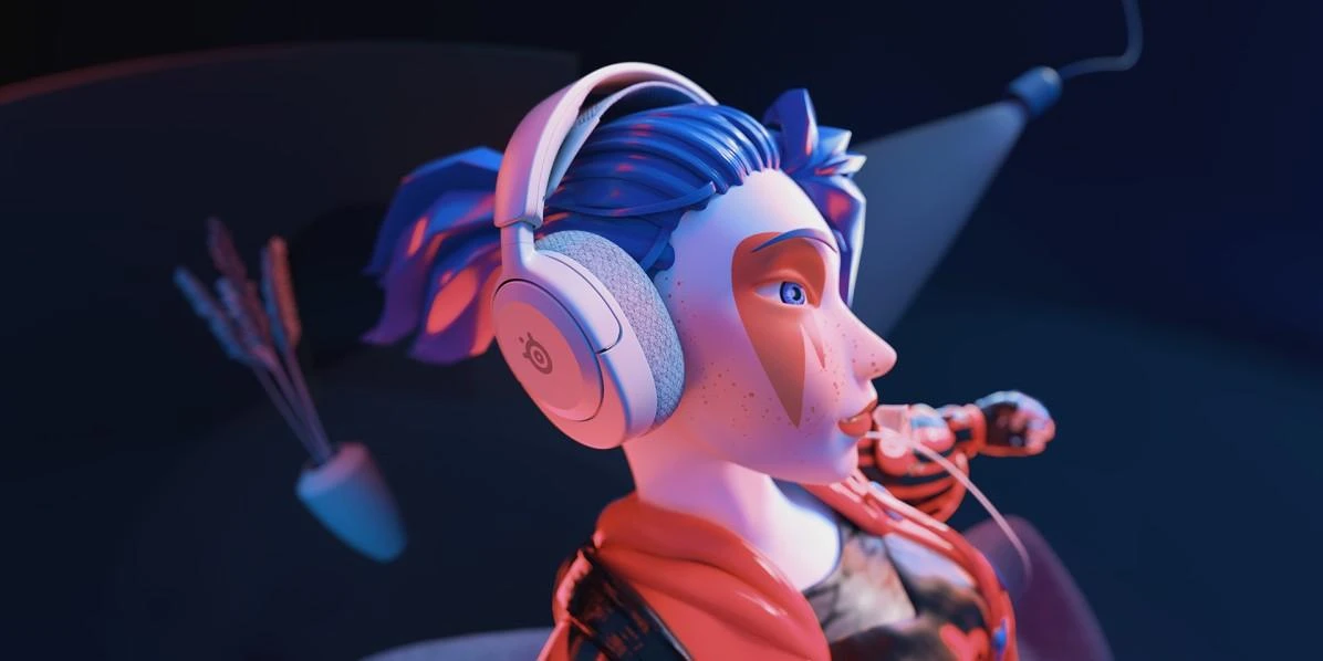 Žaidimų ausinės SteelSeries Arctis Nova 1, Pilkos spalvos