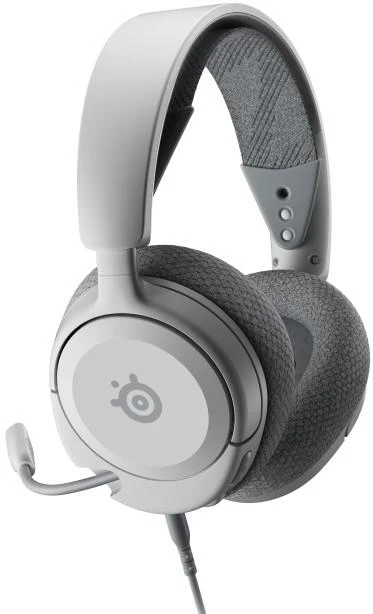 Ausinės žaidimams su mikrofonu SteelSeries Arctis Nova 1P Over-Ear, Baltos spalvos