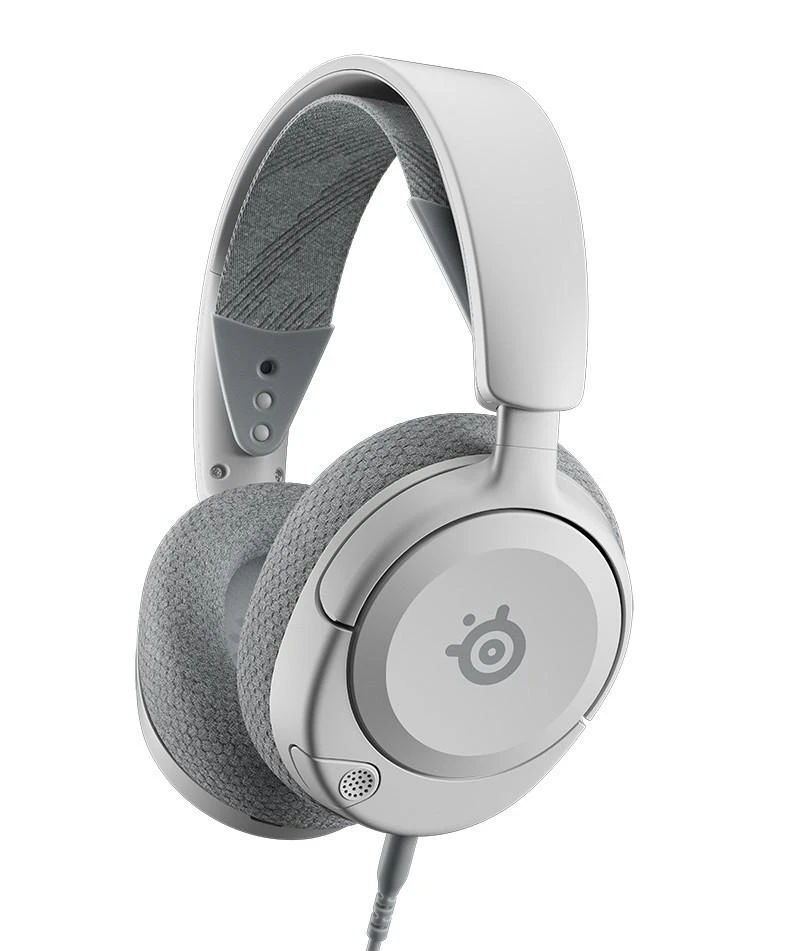 Ausinės žaidimams su mikrofonu SteelSeries Arctis Nova 1P Over-Ear, Baltos spalvos