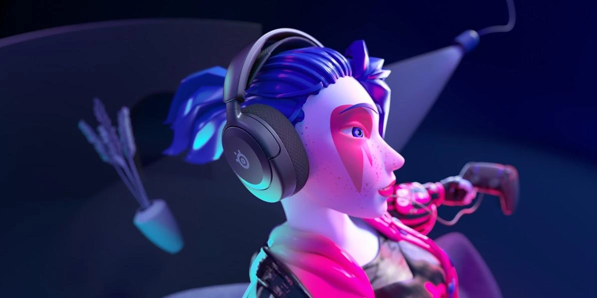 Ausinės žaidimams su mikrofonu SteelSeries Arctis Nova 1P Over-Ear, Juodos spalvos