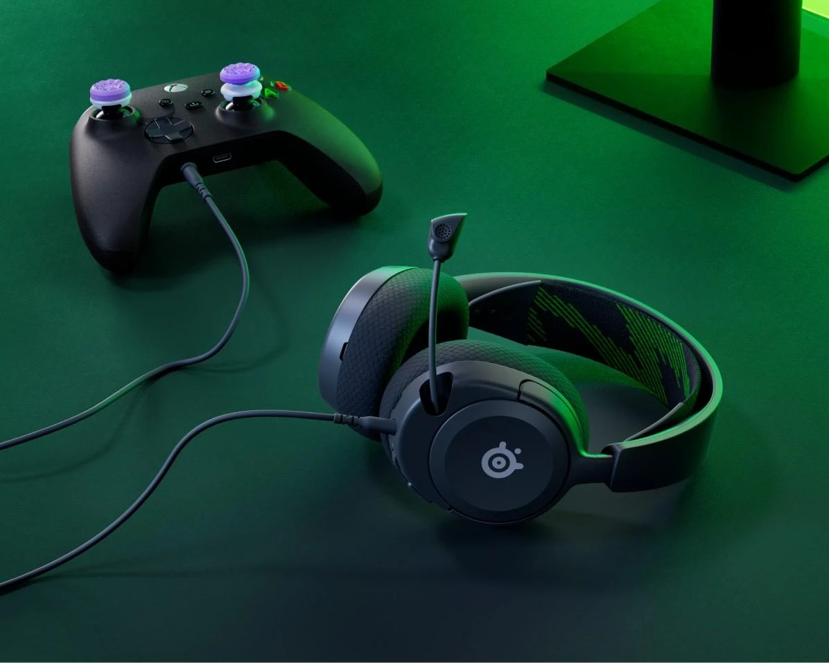 Ausinės žaidimams su mikrofonu SteelSeries Arctis Nova 1X Over-Ear, Juodos spalvos