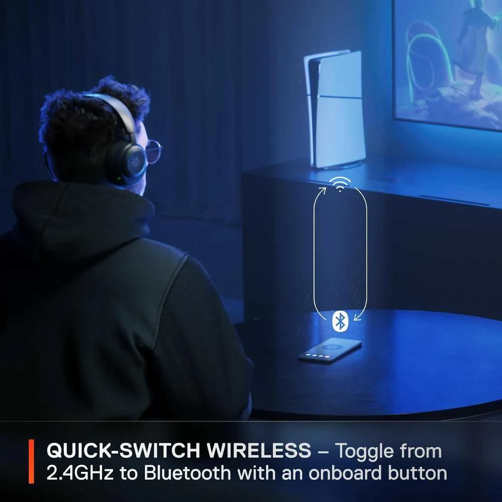 Belaidės žaidimų ausinės SteelSeries Arctis Nova 5, Juodos spalvos