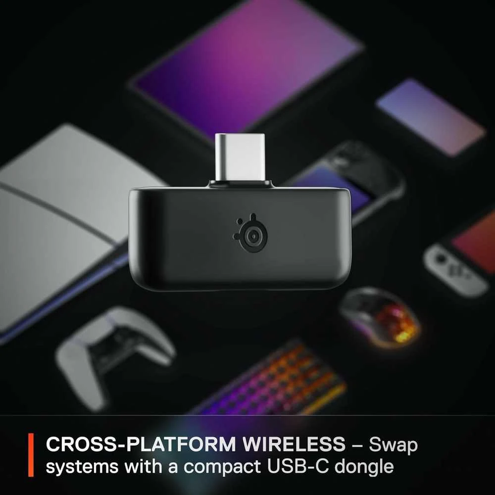 Belaidės žaidimų ausinės SteelSeries Arctis Nova 5, Juodos spalvos