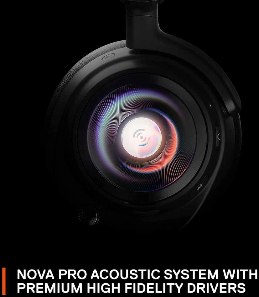 Ausinės žaidimams SteelSeries Arctis Nova Pro, Skirta PC ir PlayStation, Juodos spalvos