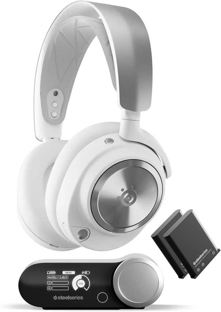 SteelSeries | Ausinės Žaidimams | Arctis Nova Pro P | Bluetooth | Over-Ear | Noise canceling | Belaidės | Baltas