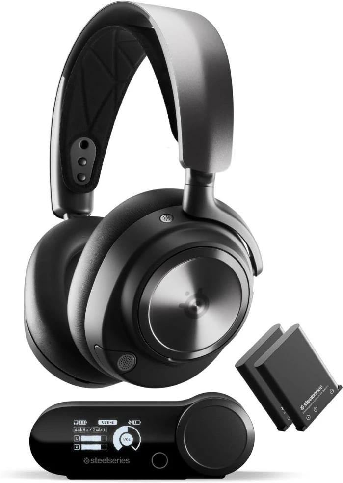 Žaidimų ausinės su mikrofonu SteelSeries Arctis Nova Pro Wireless P