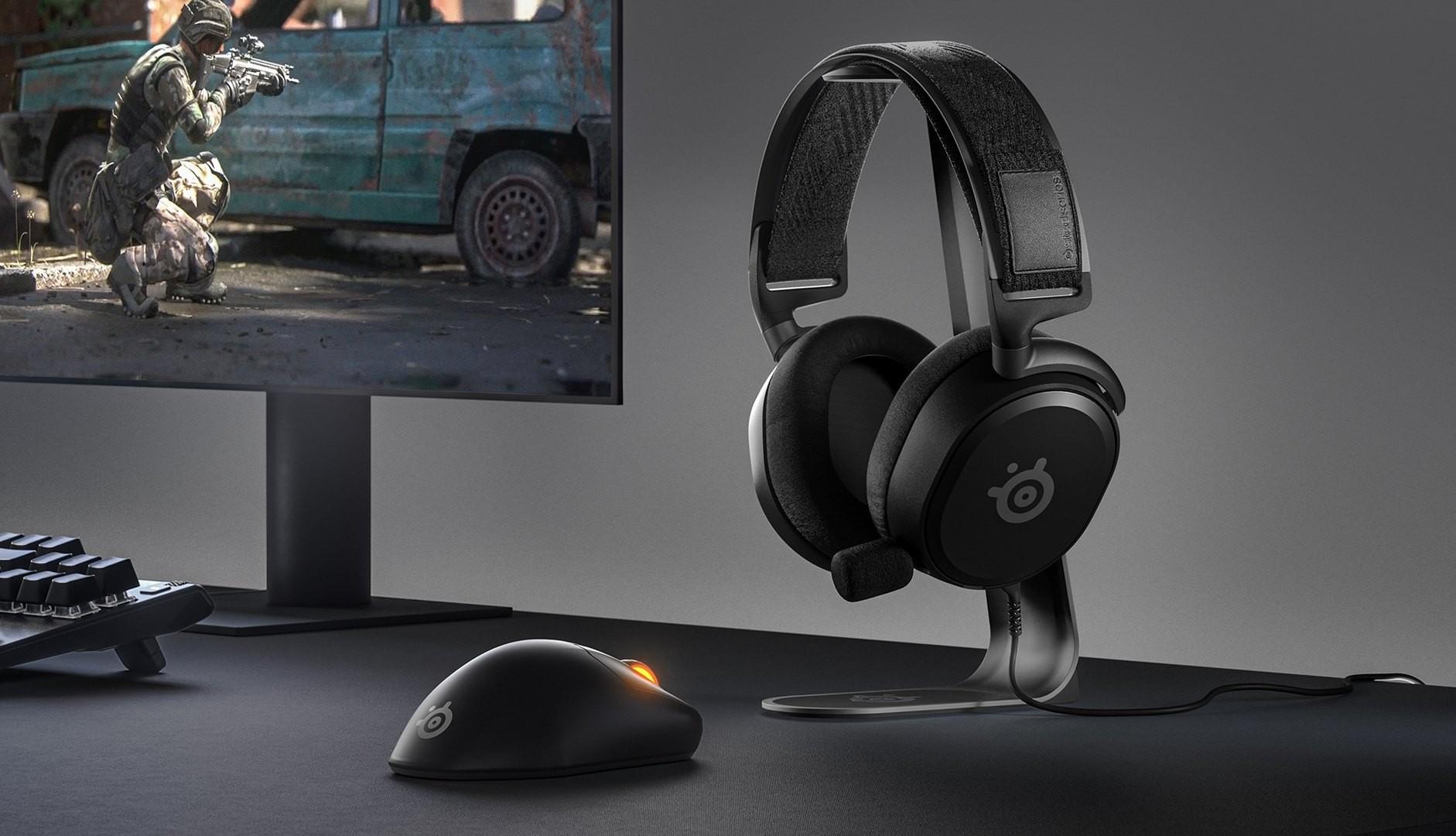 Žaidimų ausinės SteelSeries Arctis Prime, Juodos spalvos