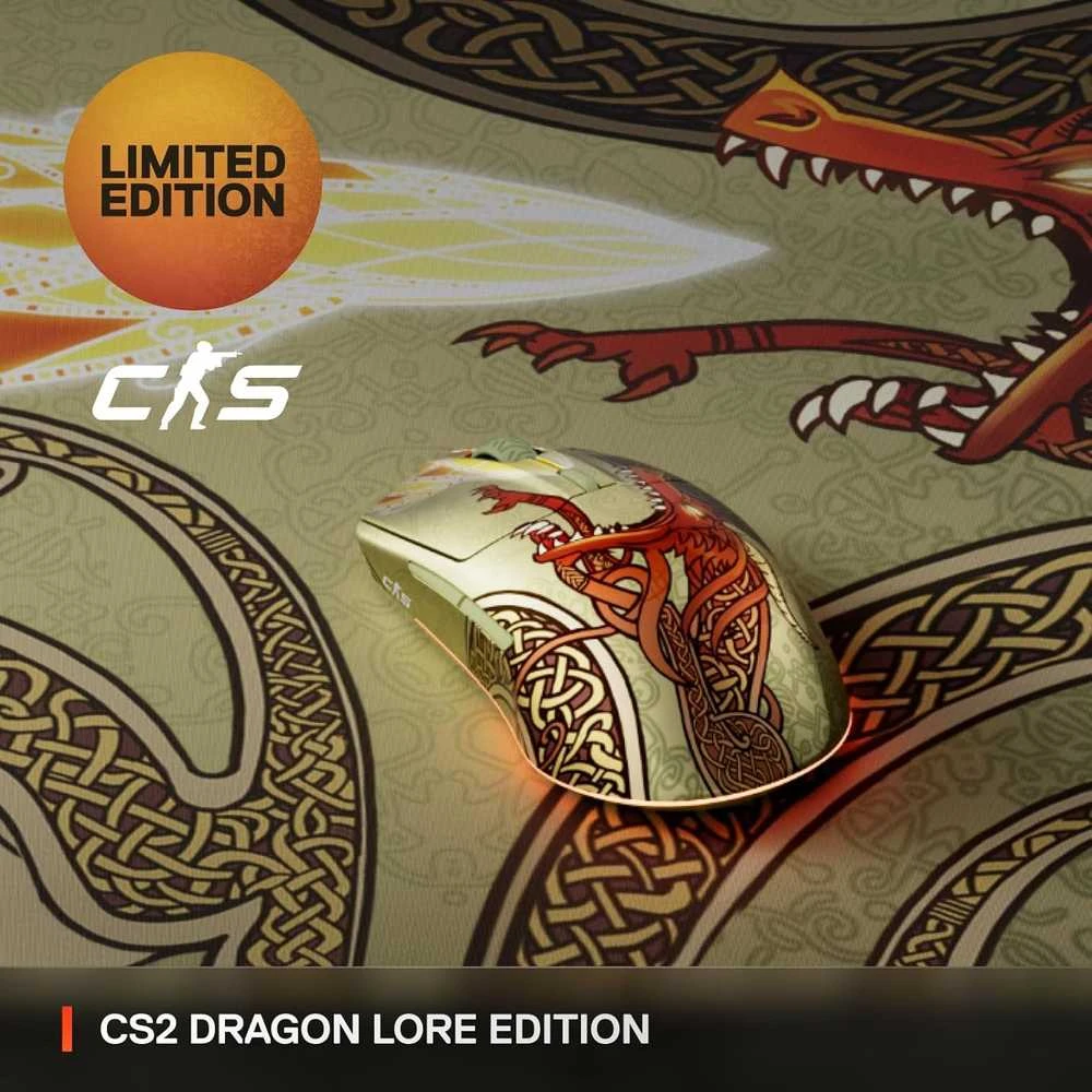 SteelSeries CS2 Dragon Lore Edition belaidė žaidimų pelė | 18000 DPI