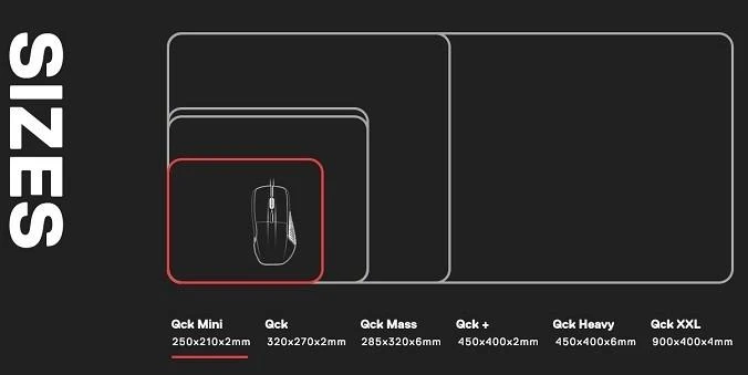 Medžiaginis pelės kilimėlis žaidimams SteelSeries QcK Small
