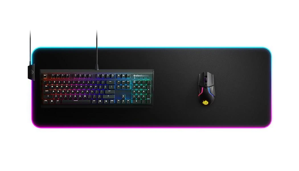Medžiaginis pelės kilimėlis žaidimams SteelSeries QcK Prism Cloth RGB XL