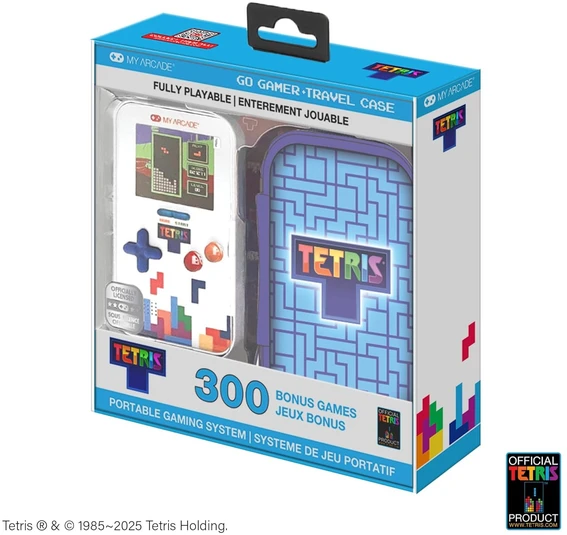 My Tetris Go Gamer nešiojama žaidimų konsolė su dėklu (301 žaidimai)