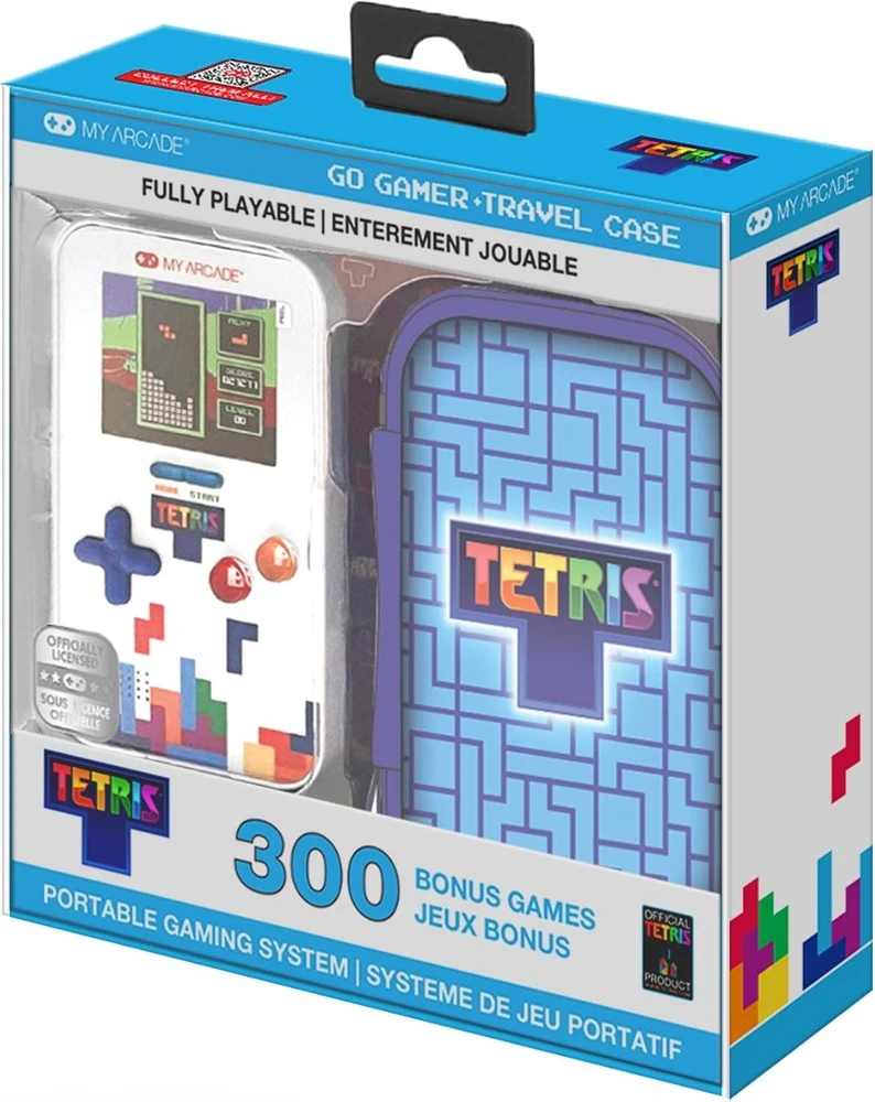 My Tetris Go Gamer nešiojama žaidimų konsolė su dėklu (301 žaidimai)