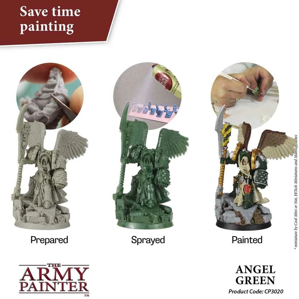The Army Painter Armijos dažytojo spalvų gruntas: Angel Žalias