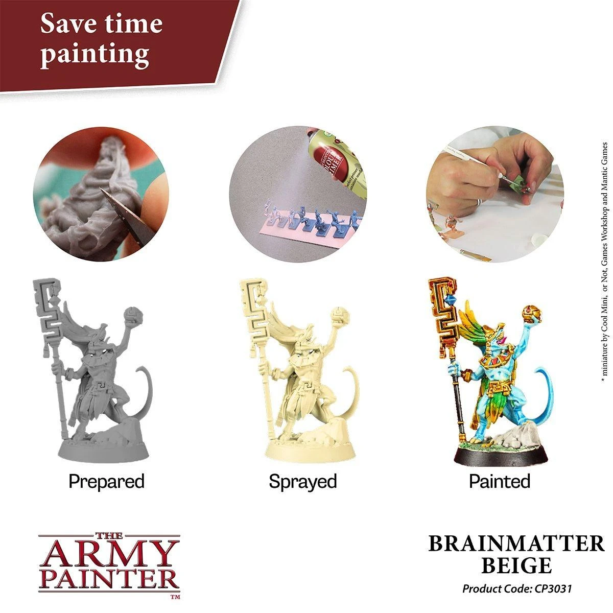 The Army Painter Color Primer: Brainmatter rusvai gelsvas