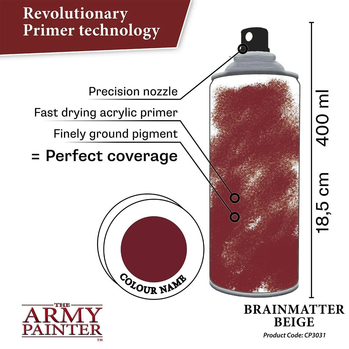 The Army Painter Color Primer: Brainmatter rusvai gelsvas
