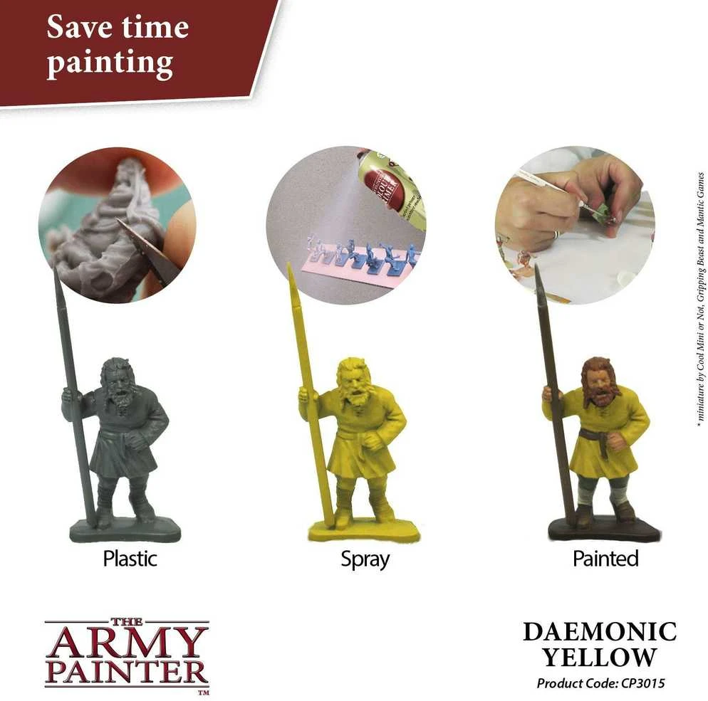 The Army Painter Armijos dažytojo spalvų gruntas: Daemonic Geltona