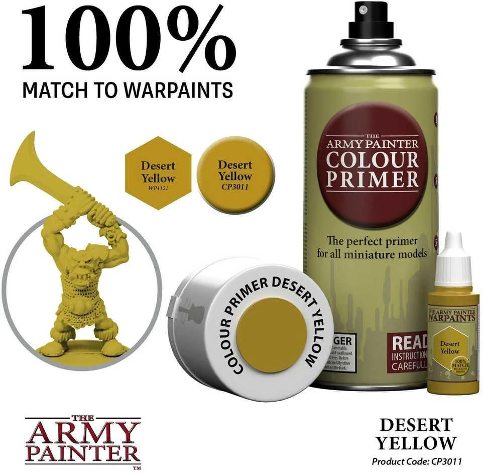 The Army Painter Armijos dažytojo spalvų gruntas: „Desert Geltona“
