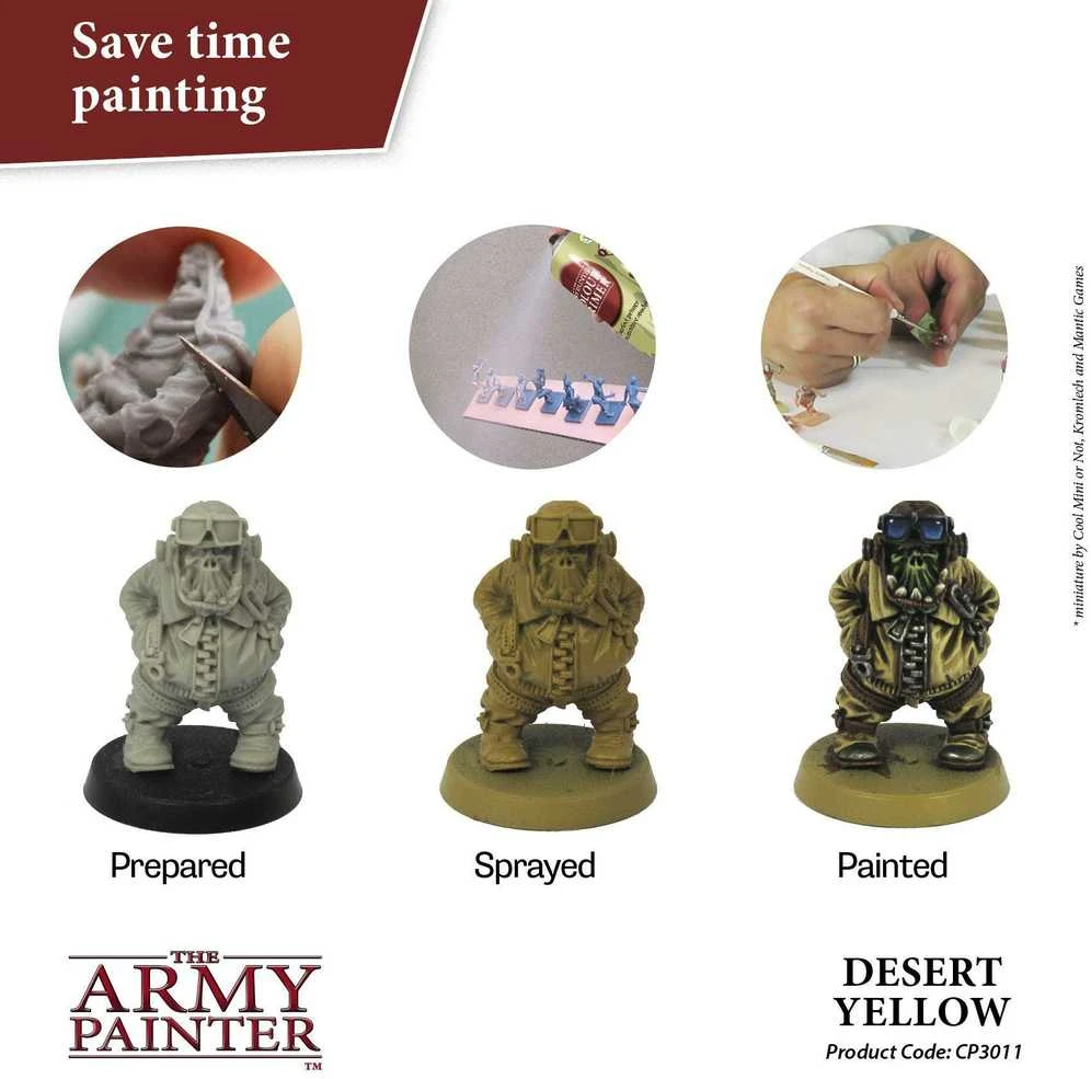 The Army Painter Armijos dažytojo spalvų gruntas: „Desert Geltona“