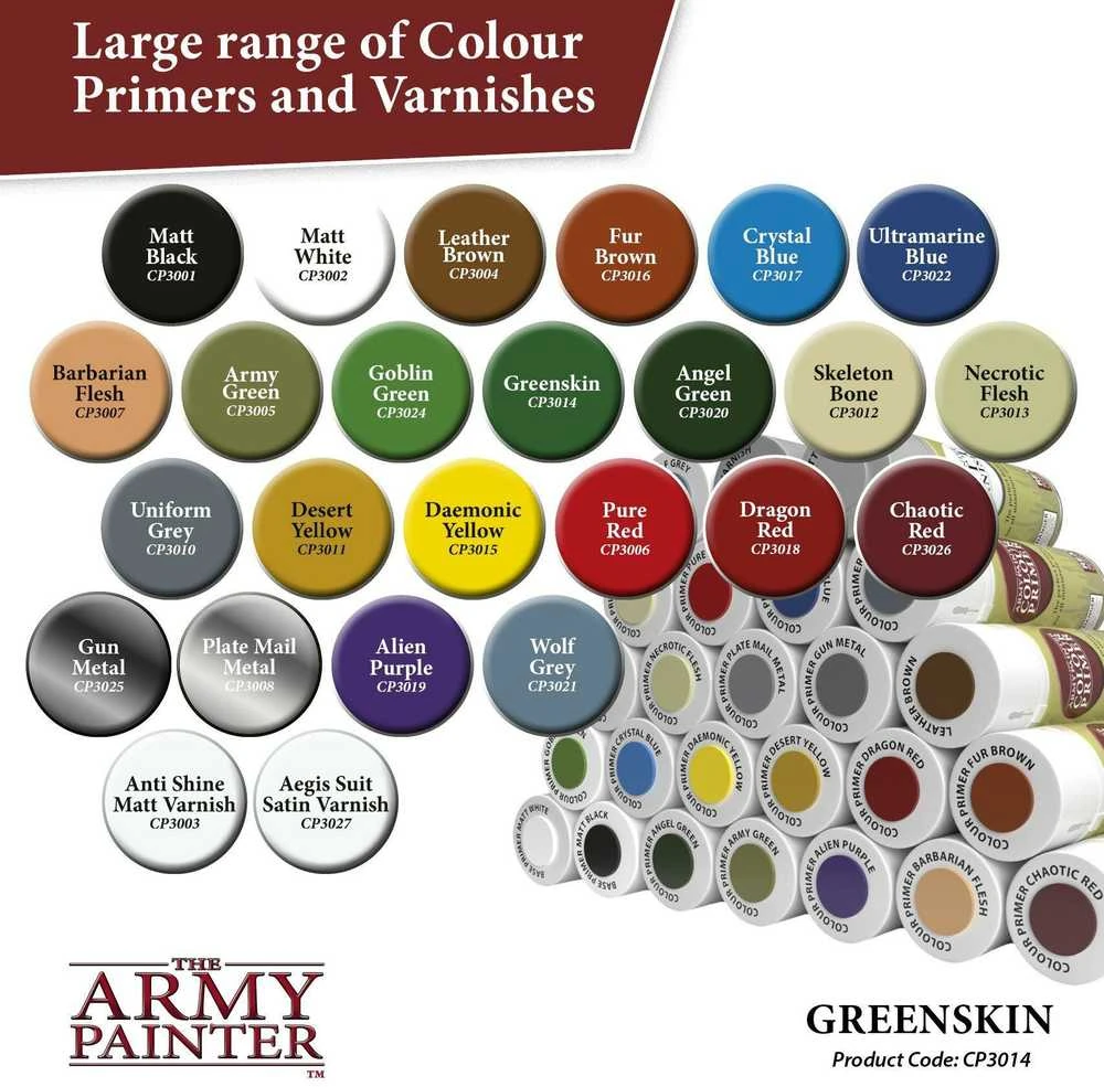 The Army Painter Armijos dažytojo spalvų gruntas: Greenskin