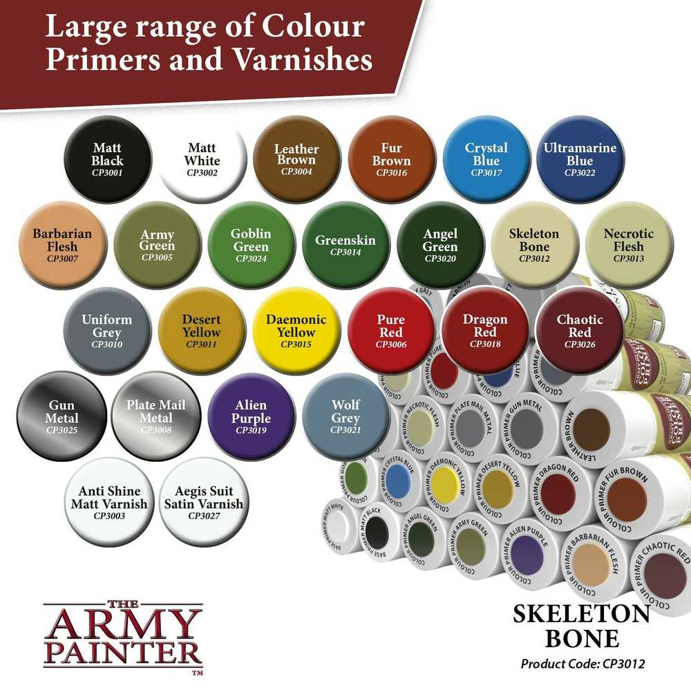 The Army Painter Colour Primer Skeleton Bone, žema kaina Varle.lt