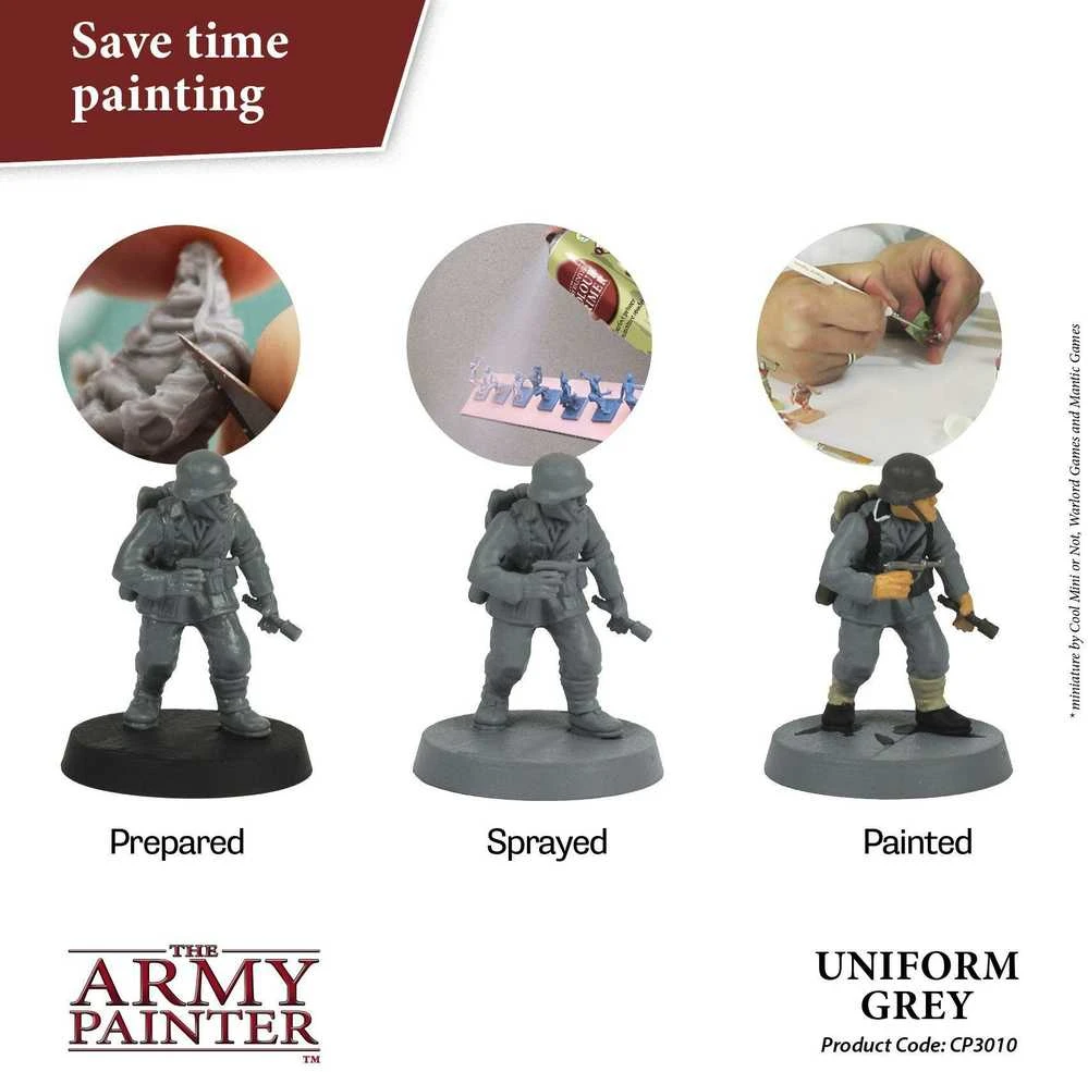 The Army Painter Armijos dažytojo spalvų gruntas: Uniform Pilkas