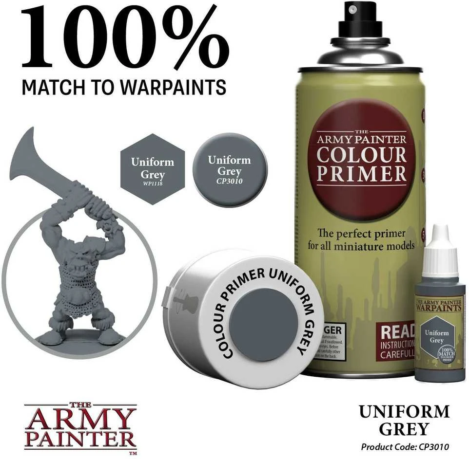 The Army Painter Armijos dažytojo spalvų gruntas: Uniform Pilkas