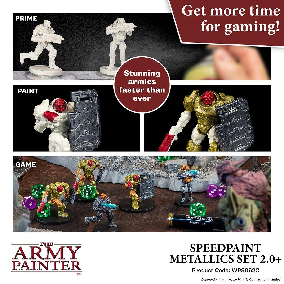 „The Army Painter“ – „Speedpaint Metallics“ rinkinys 2.0