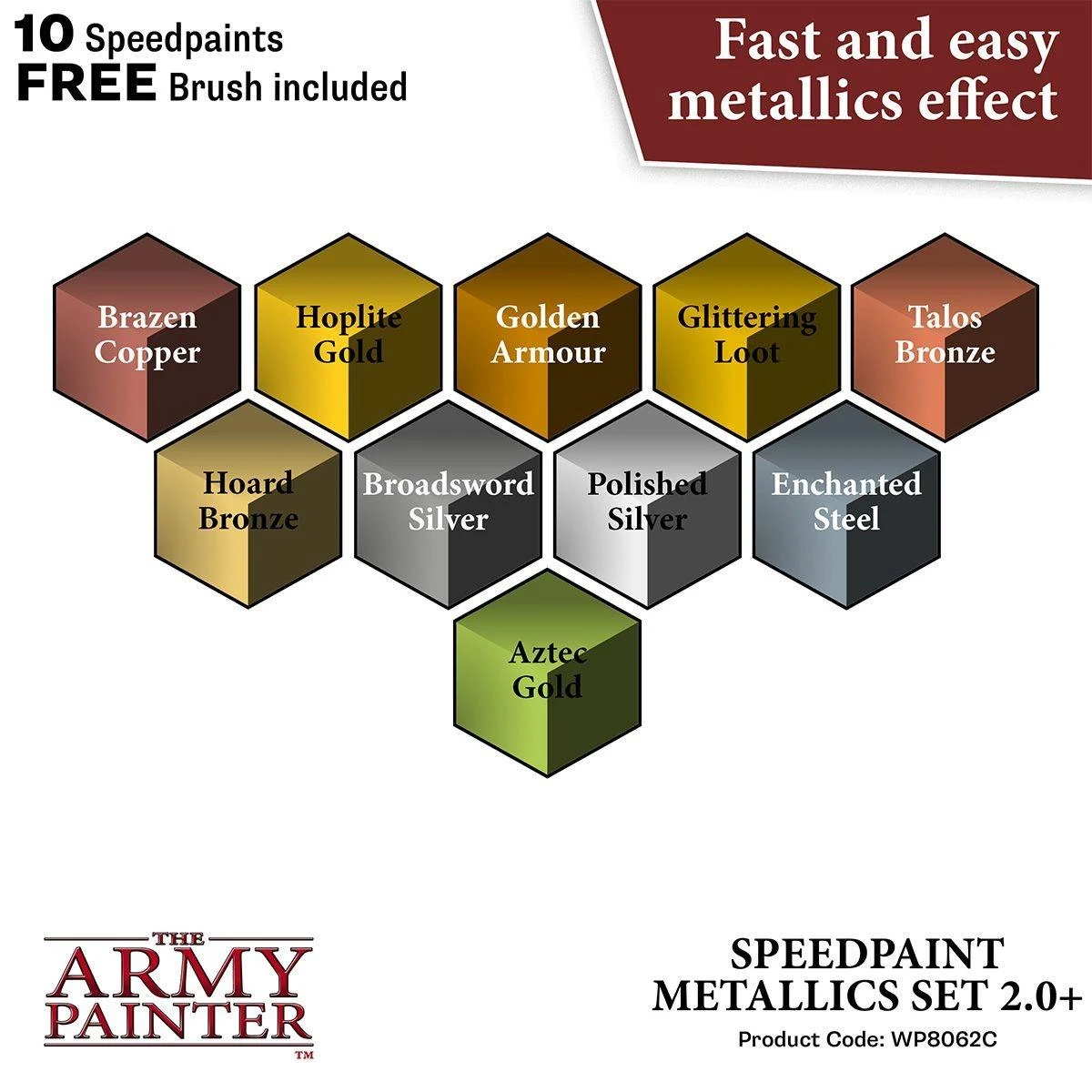 „The Army Painter“ – „Speedpaint Metallics“ rinkinys 2.0