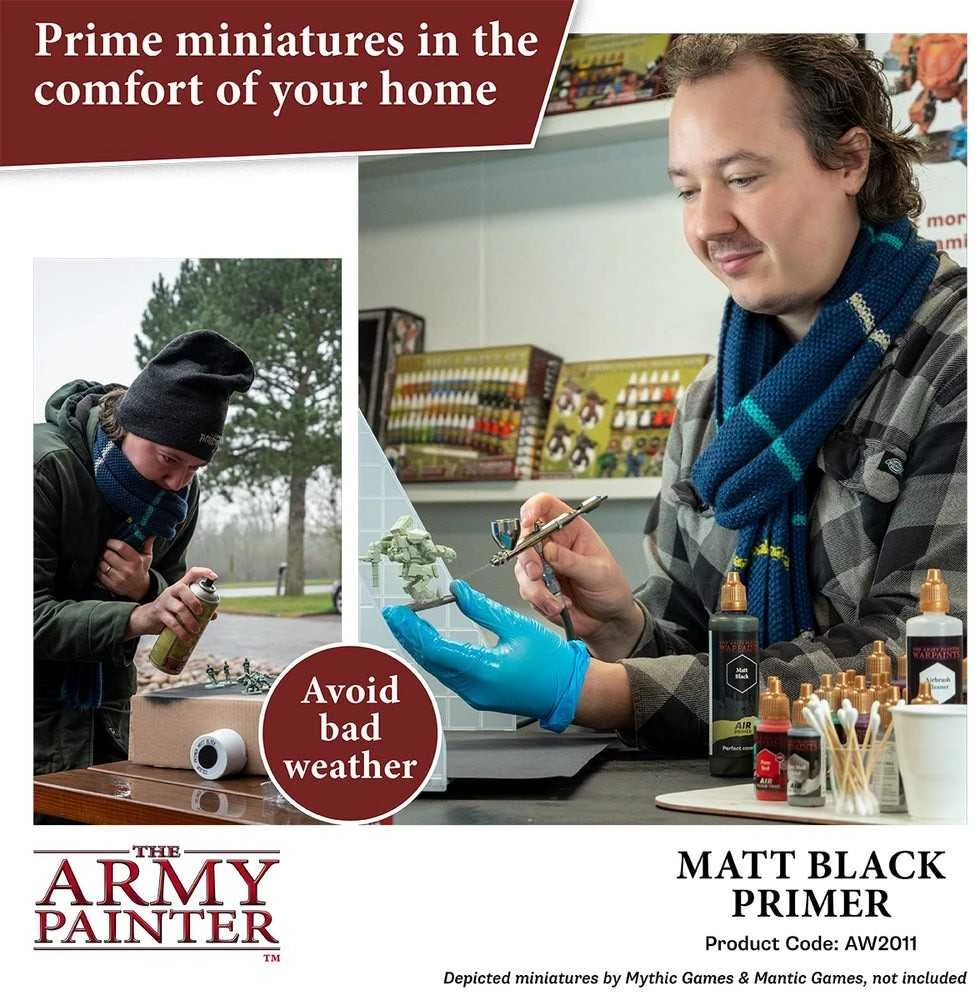 The Army Painter Warpaints Air: Primer Juodas, 100 ml