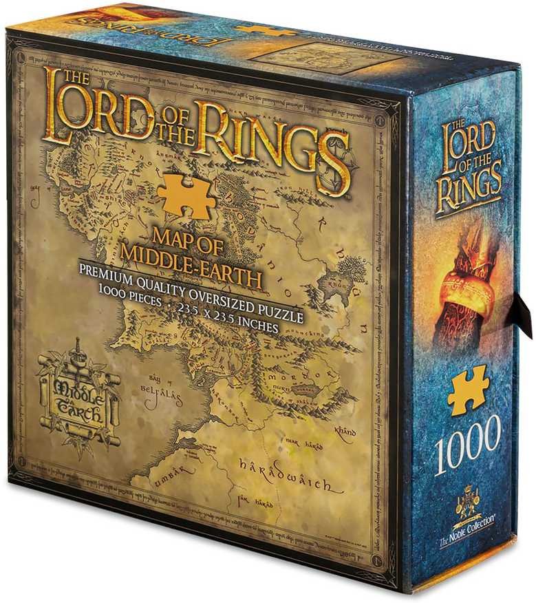 Dėlionė The Noble Collection France Puzzle - Middle earth’s map