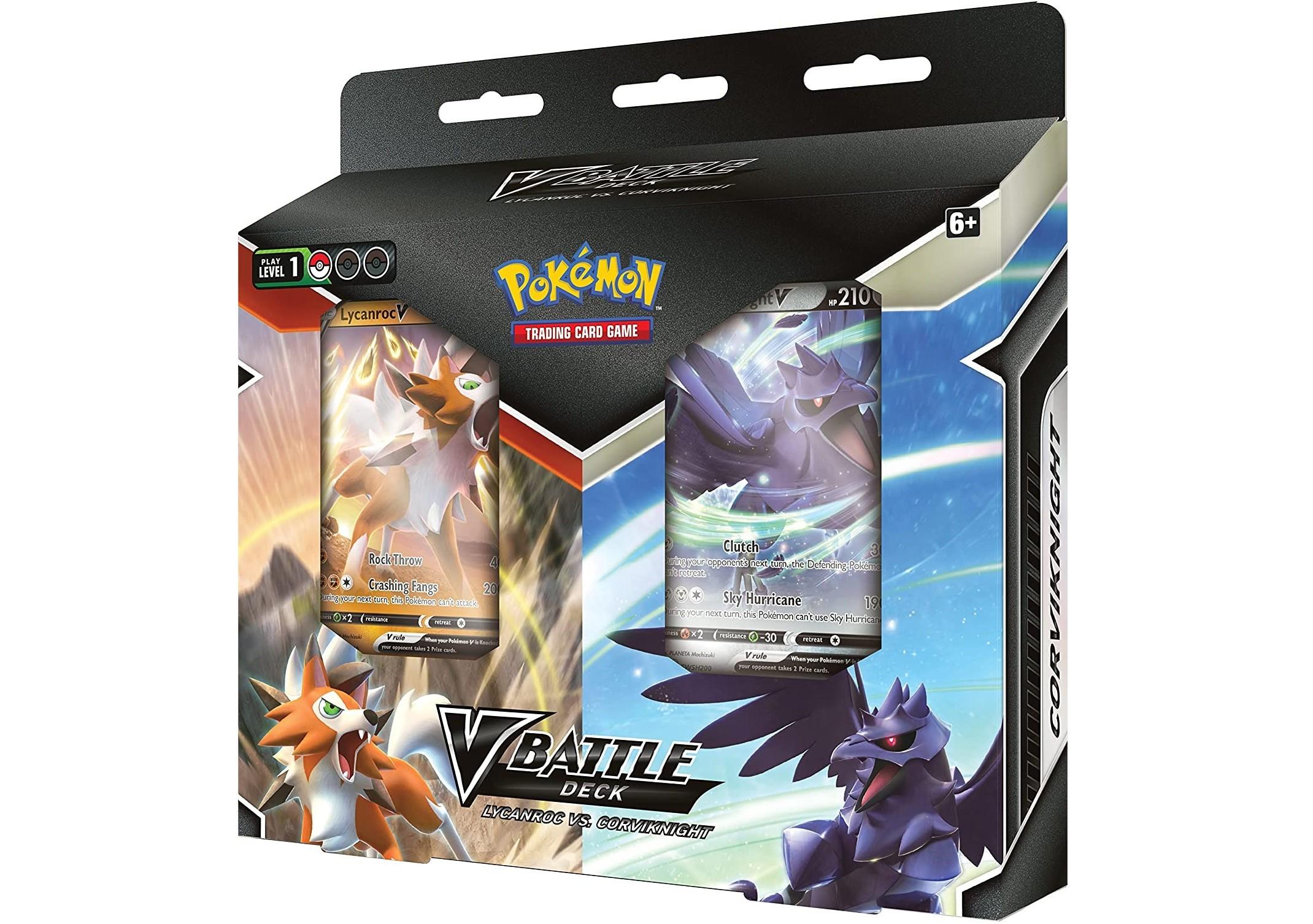 Pokemon Pokemon TCG – Lycanroc vs. Corviknight V Battle Deck Bundle