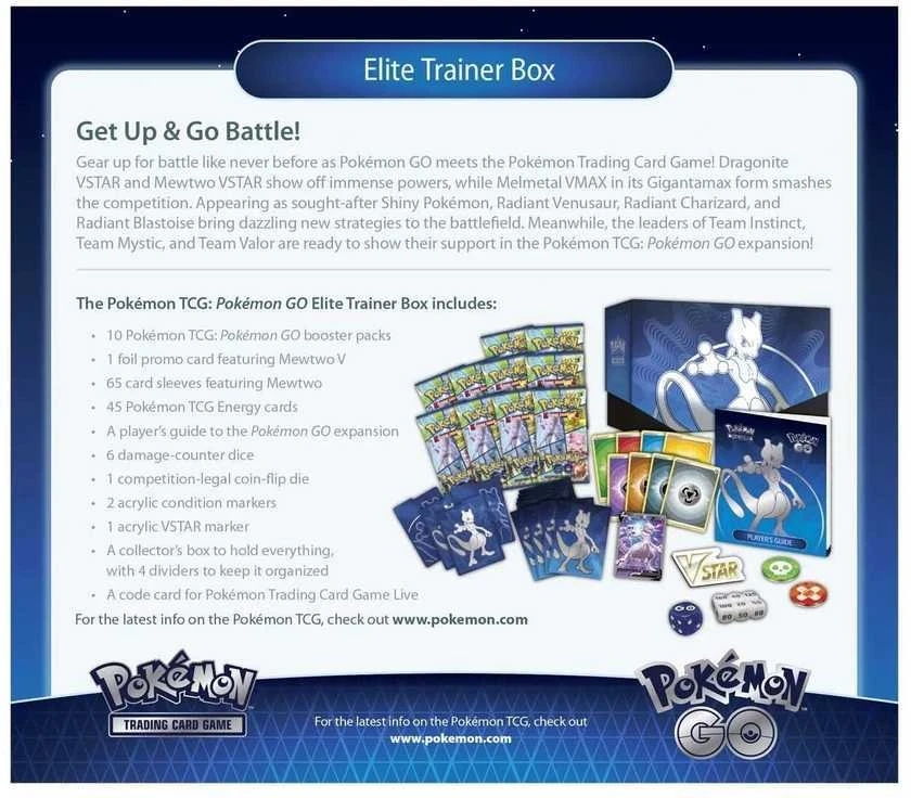„Pokemon Pokemon TCG“ – „Pokemon GO Elite“ treniruočių dėžutė