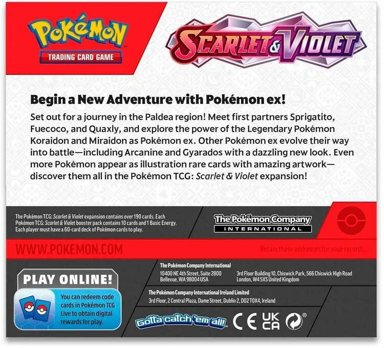 Pokémon – Scarlet Violet – Booster Box, 36 pakuotės