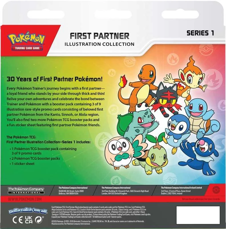The Pokemon Company „Pokemon Pokemon TCG“ – pirmojo partnerio iliustracijų papildymo kolekcija #1