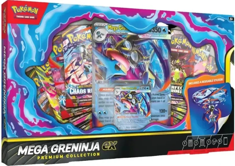 The Pokemon Pokemon TCG - Mega Evoliution - Mega Greninja ex Premium Collection