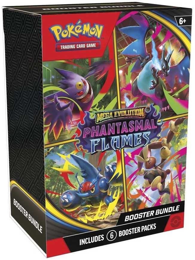 The Pokemon Pokemon TCG: Mega Evolution - Phantasmal Flames - Booster Bundle