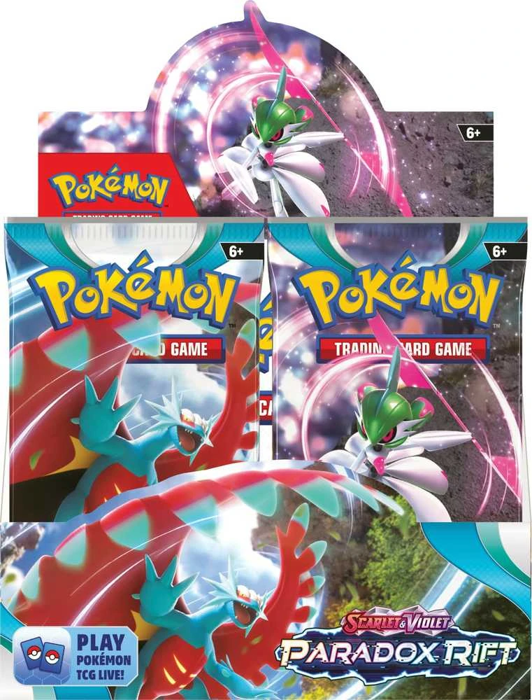 „The Pokemon Pokemon TCG“ – „Scarlet & Violet 4 Paradox Rift Booster Ekranas“ (36 pakuotės)