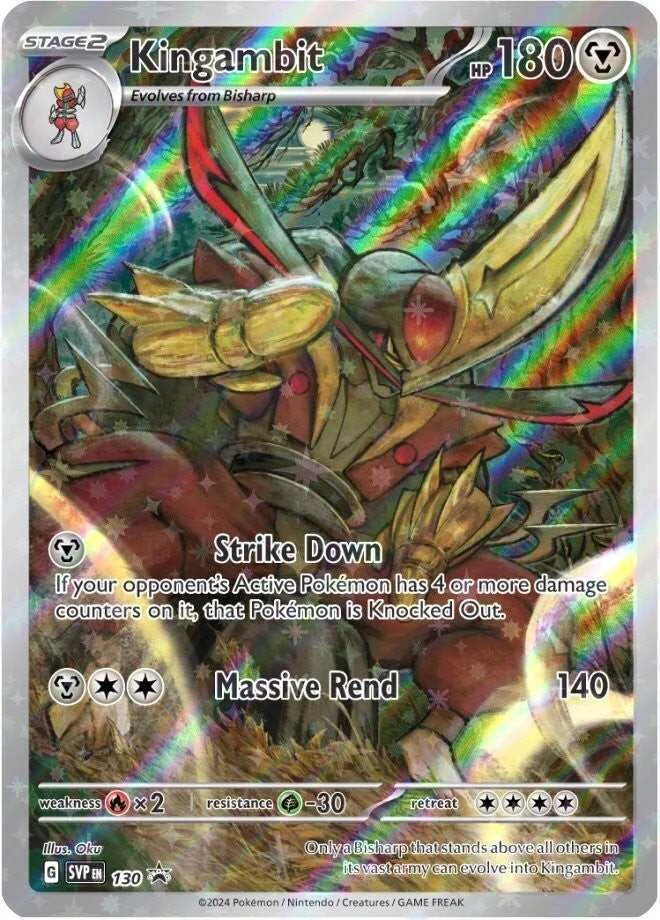 „Pokemon Pokemon TCG“ – „Scarlet & Violet 6.5 Shrouded Fable“ iliustracija – reta kolekcija „Kingambit“