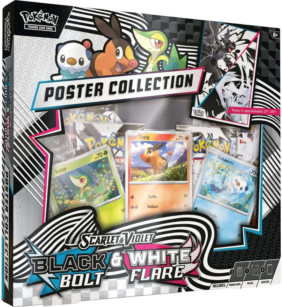 The Pokemon Pokemon TCG: Scarlet & Violet 10.5 - Juodas Bolt & Baltas Flare Unova Poster Collection
